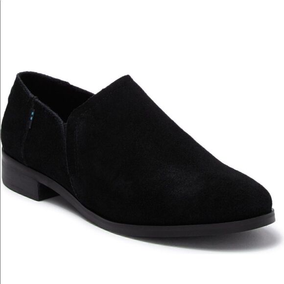Toms shayne low suede leather lightweight bootie in black size 10 new - Picture 2 of 11